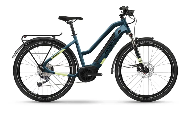 Haibike Trekking 5 i500 Mid Step in Blue and Green 